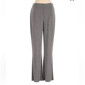 Chico's Travelers Women's Size 0 S 4 Small Wide Leg Stretch Pull-On Gray Pants